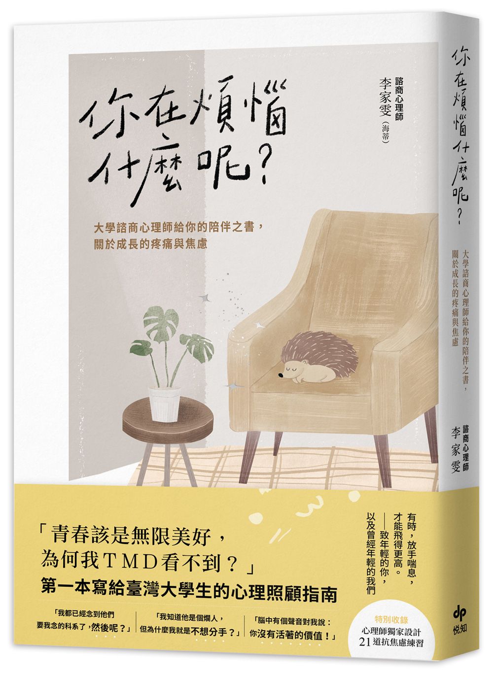 你在煩惱什麼呢? : 大學諮商心理師給你的陪伴之書, 關於成長的疼痛與焦慮 的封面图片